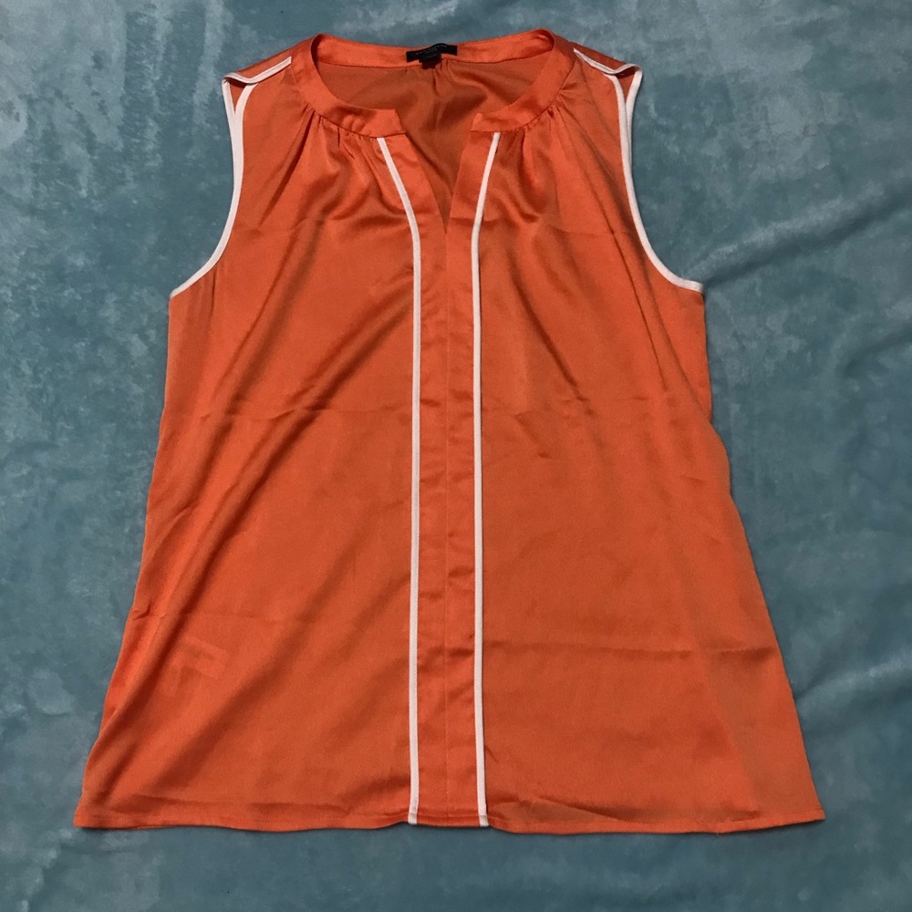 Ann Taylor silk peach blouse